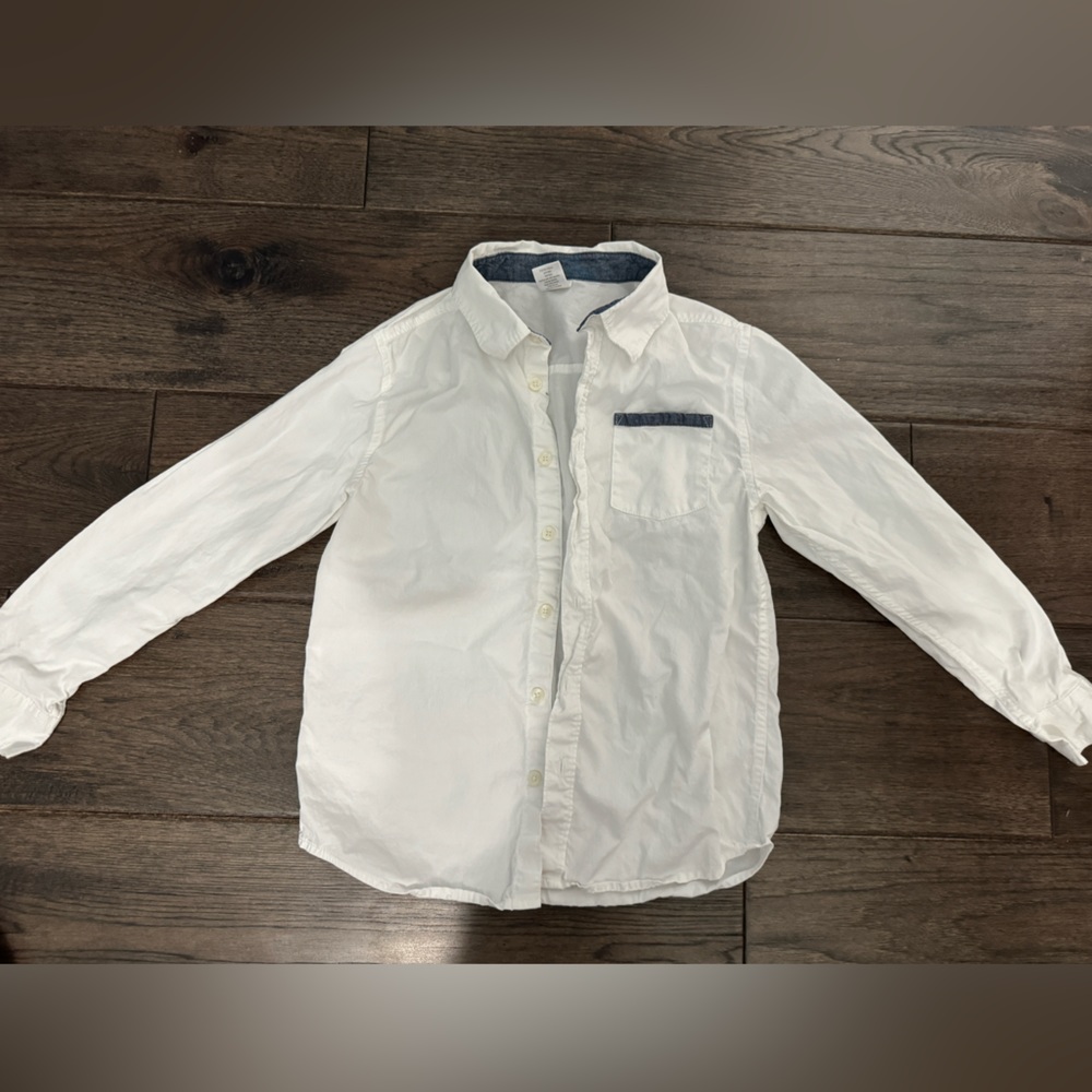 Gymboree youth 7/8 white shirt. Barely worn.